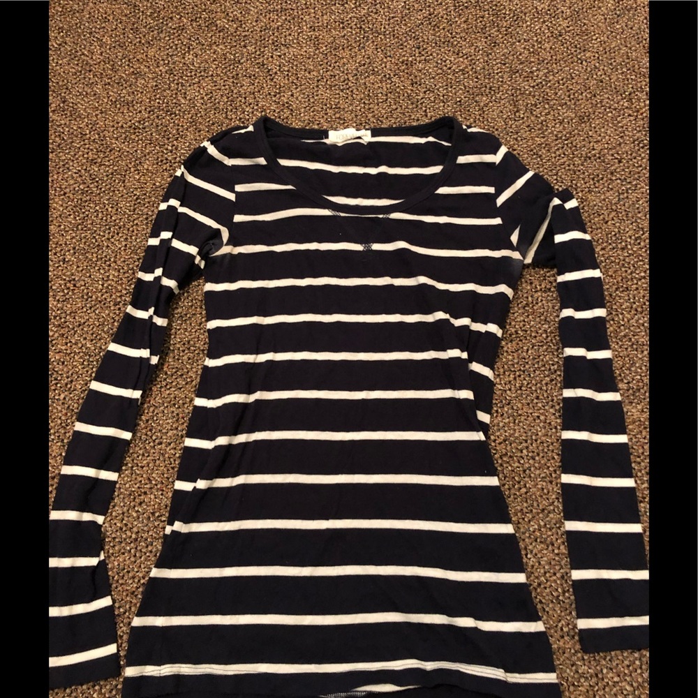 Striped long sleeve soft shirt